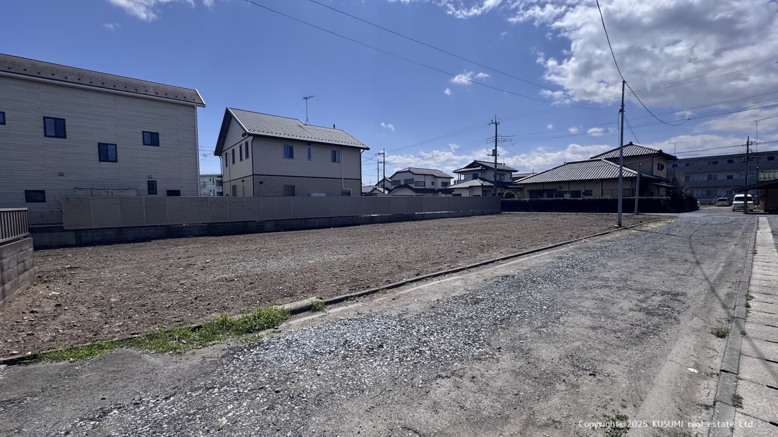 西側位置指定道路から撮影