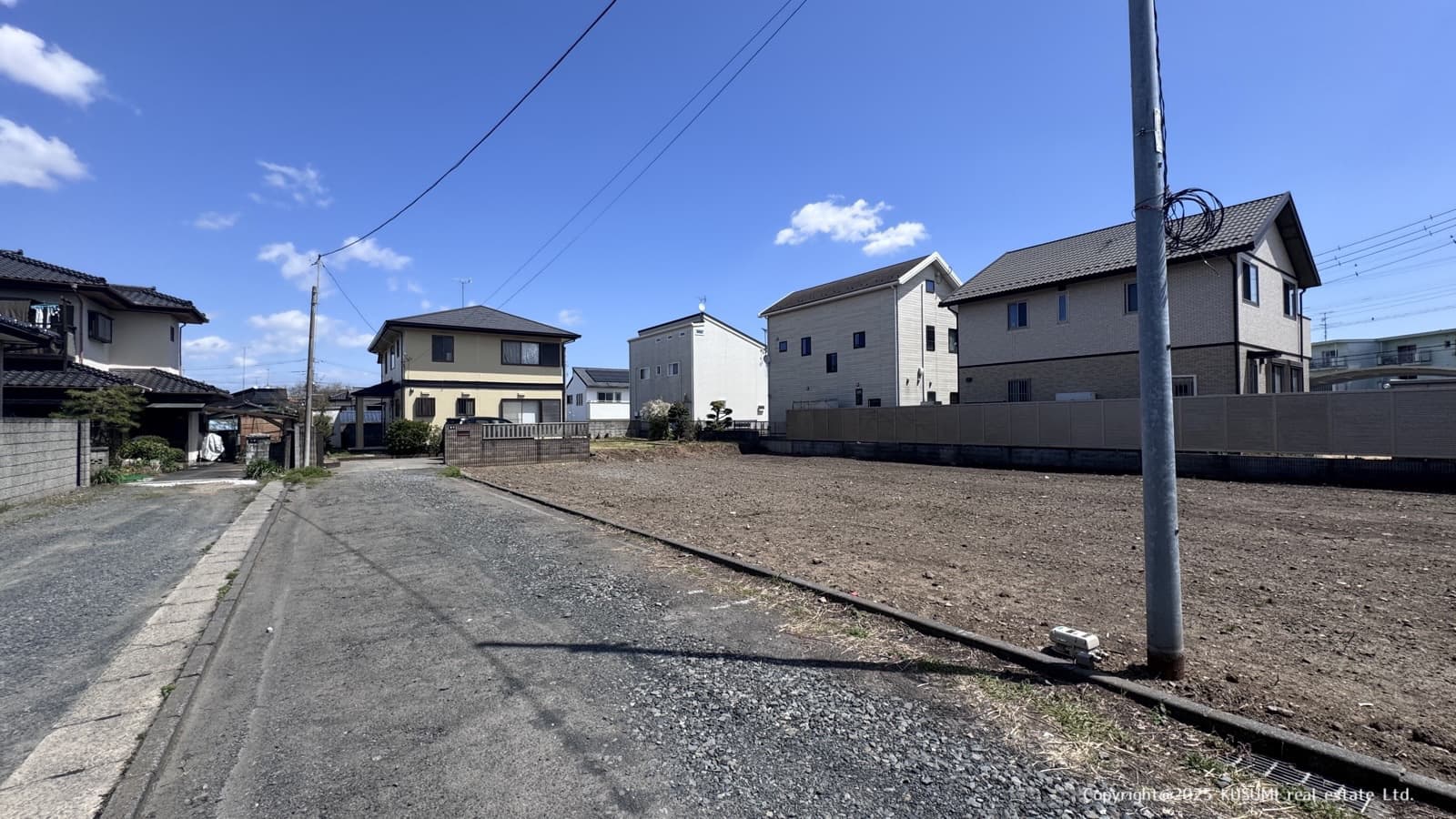 西側位置指定道路から撮影